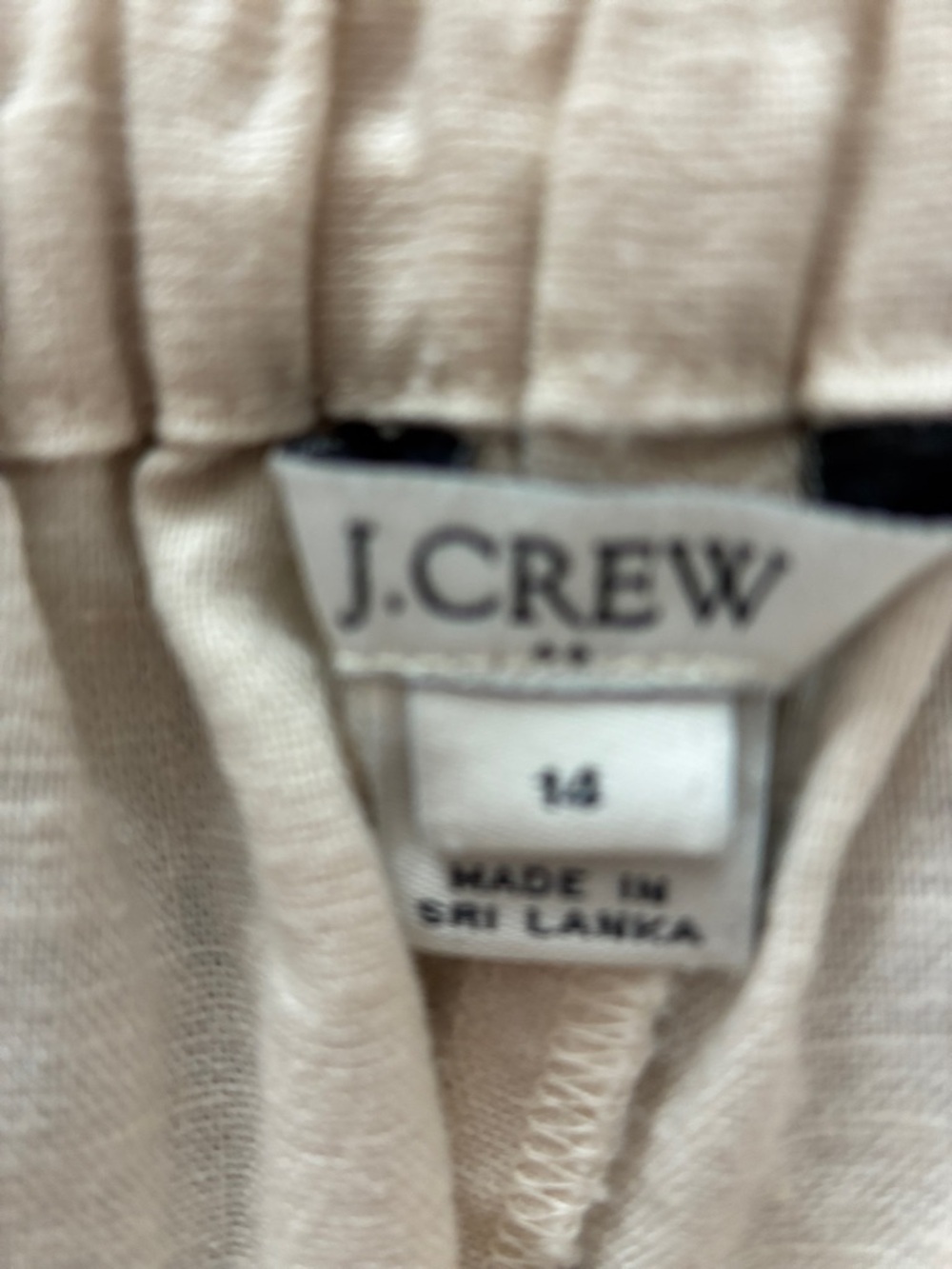 J. Crew Cream Wide-Leg Tie-Waist Pants - Picture 4 of 5